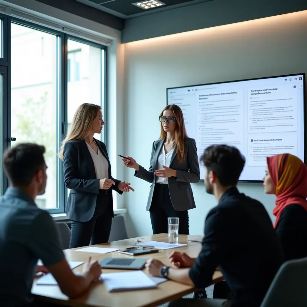 Creative team at work